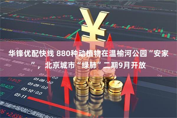 华锋优配快线 880种动植物在温榆河公园“安家”，北京城市“绿肺”二期9月开放